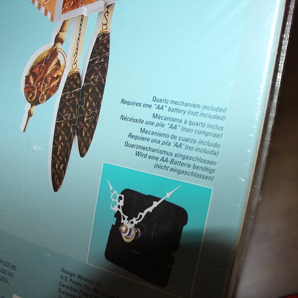 3/$188- new sealed 2001 Wrebbit PUZZ 3D Cuckoo Clock real working clock puzzle - Picture 5 of 7